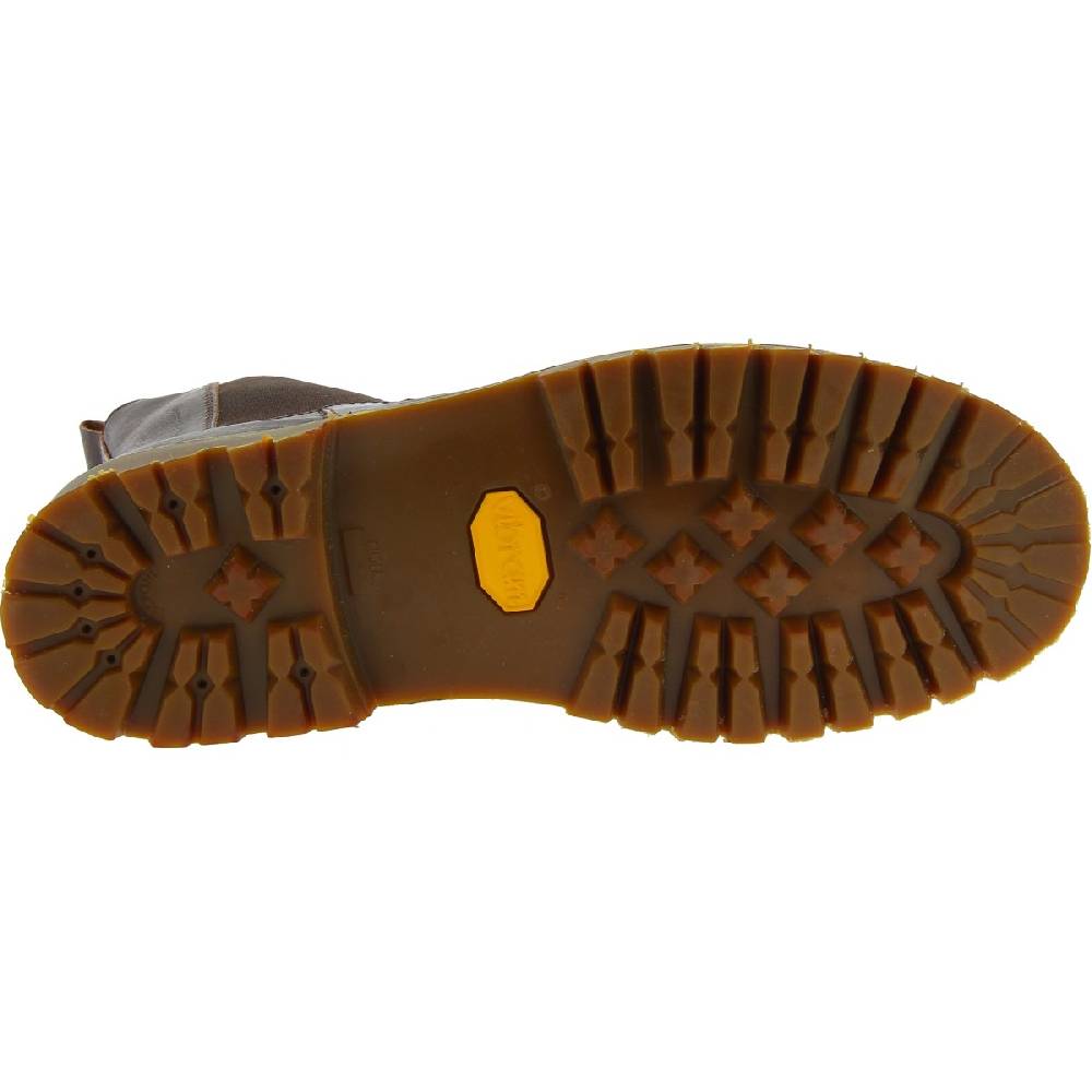 Lartigiano Del Cuoio Stivaletto beatles in pelle marrone scuro e suola Vibram Pezzi Unici