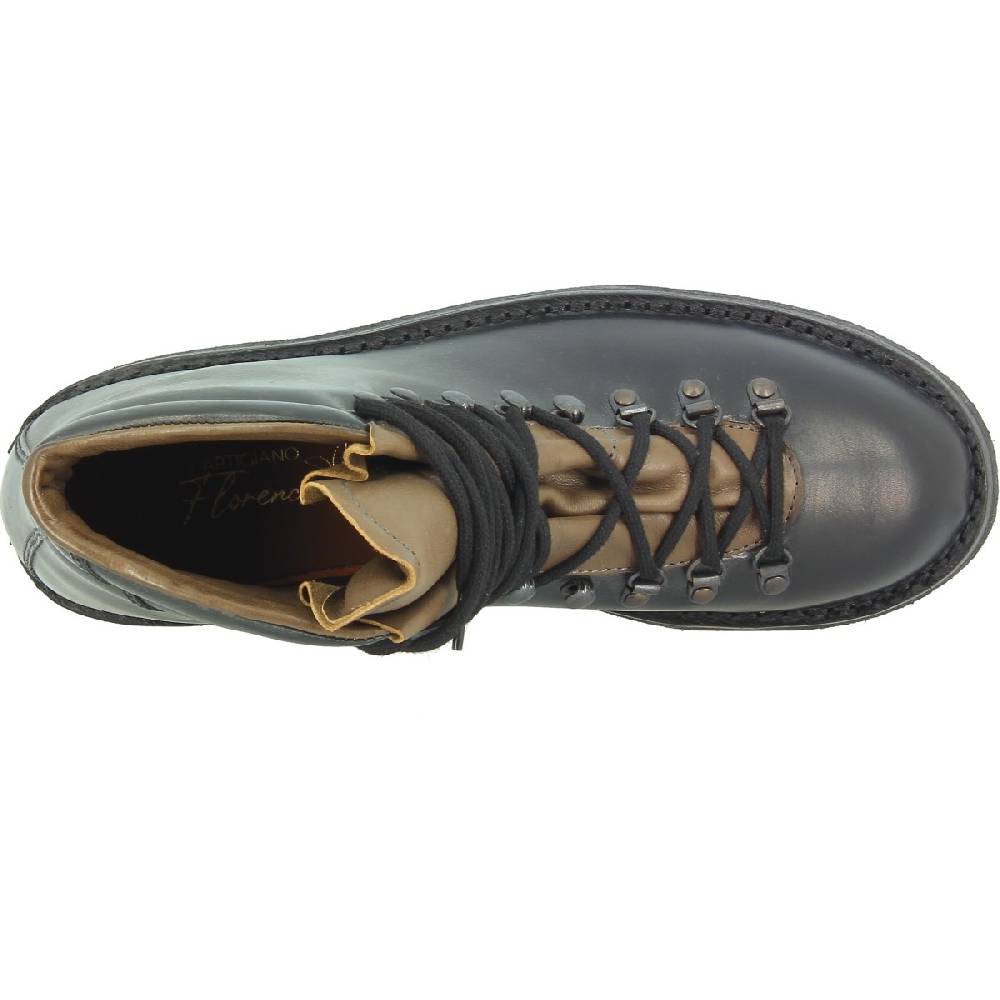Lartigiano Del Cuoio Stivale da montagna unisex color nero con suola in caucciù Acquista Ora