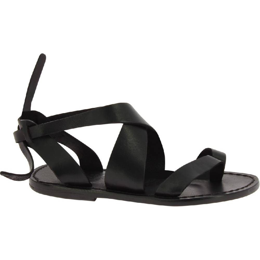 Lartigiano Del Cuoio Sandali donna in pelle colore nero fatti a mano in Italia Online