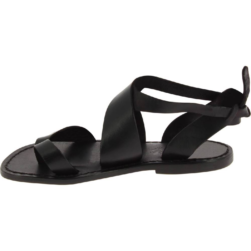 Lartigiano Del Cuoio Sandali donna in pelle colore nero fatti a mano in Italia Online