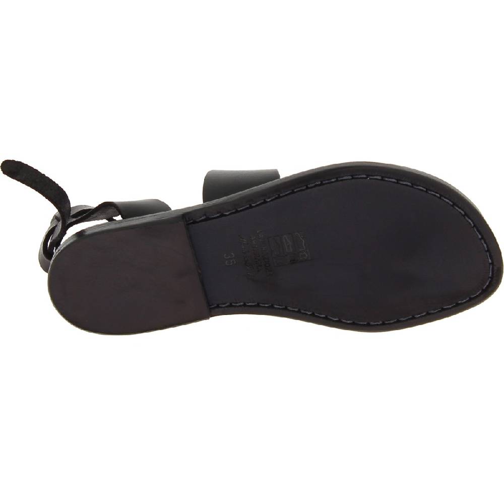 Lartigiano Del Cuoio Sandali donna in pelle colore nero fatti a mano in Italia Online