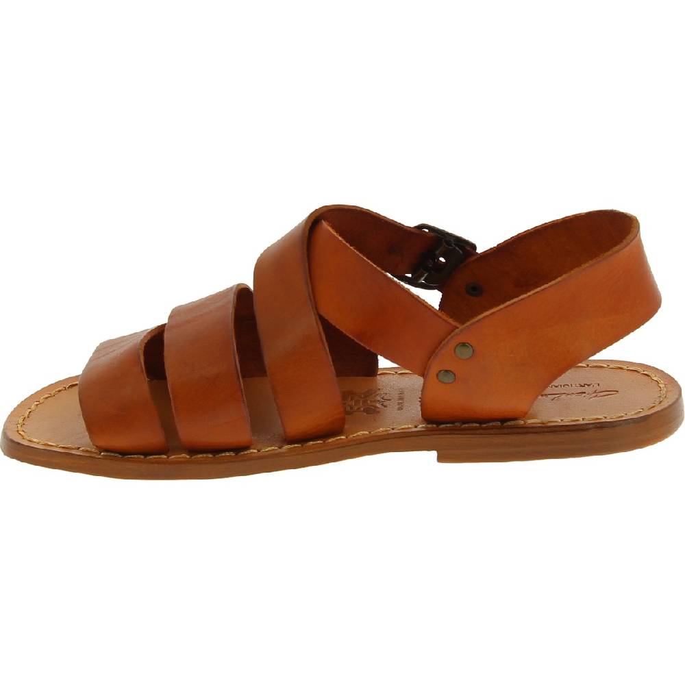 Lartigiano Del Cuoio Sandali da uomo in pelle color cuoio fatti a mano in Italia Shopping online
