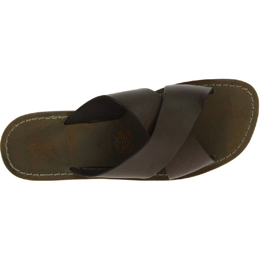Lartigiano Del Cuoio Ciabatte uomo in pelle color fango realizzate a mano in Italia Offerte