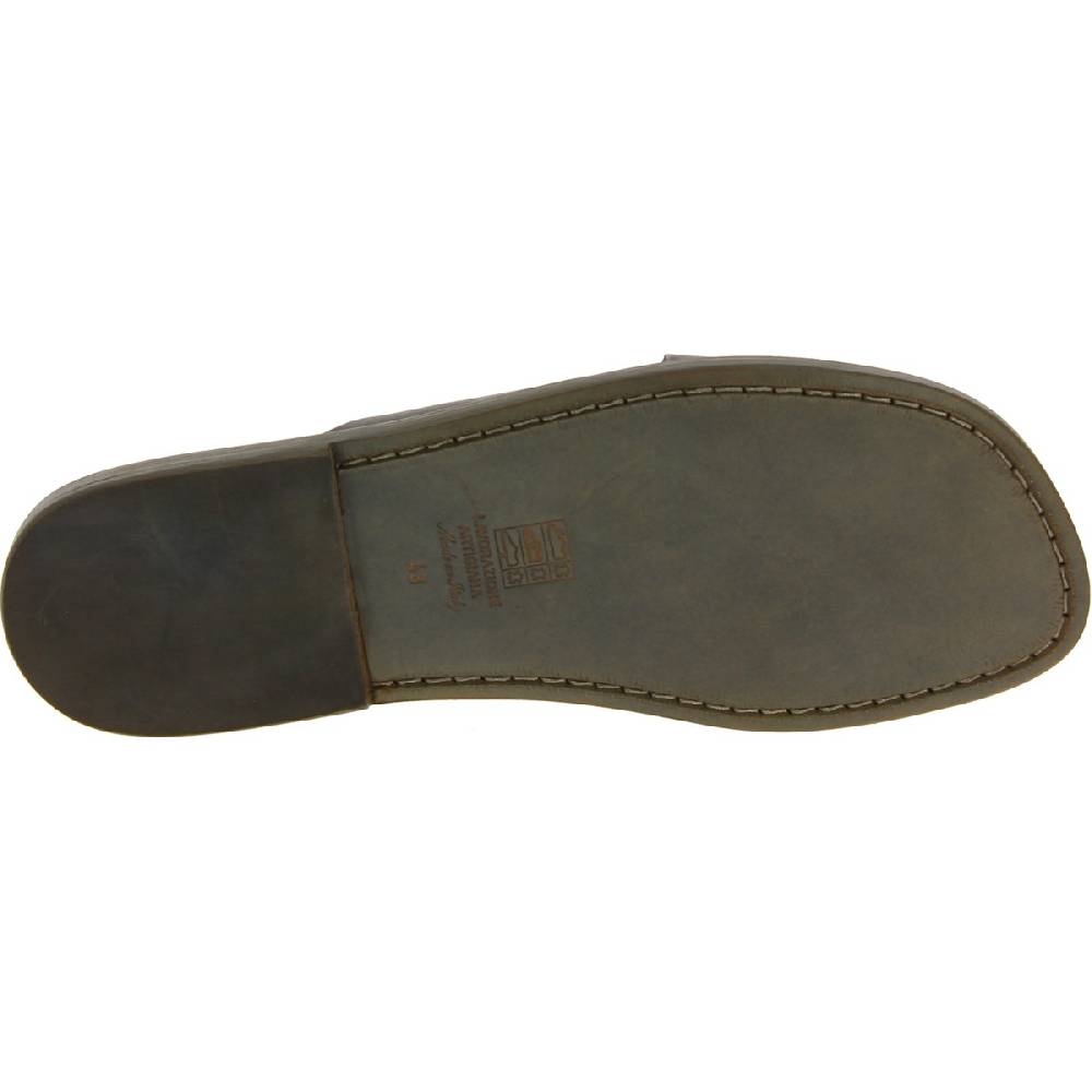 Lartigiano Del Cuoio Ciabatte uomo in pelle color fango realizzate a mano in Italia Offerte