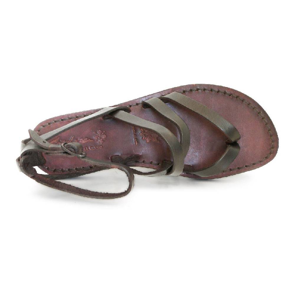 Lartigiano Del Cuoio Scarpe alla schiava artigianali in pelle marrone Promozione