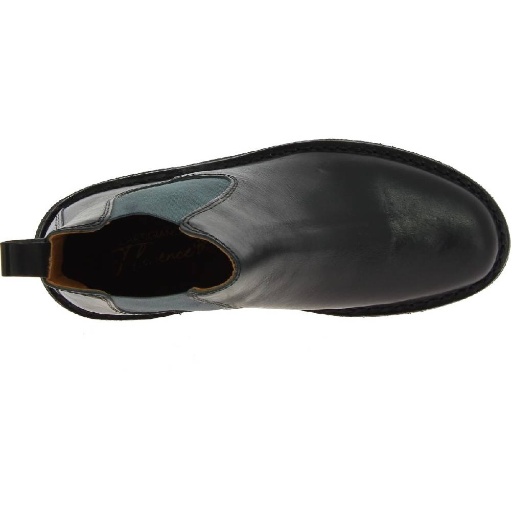 Lartigiano Del Cuoio Stivaletti chelsea donna in pelle nera e suola in para artigianali Acquista Ora