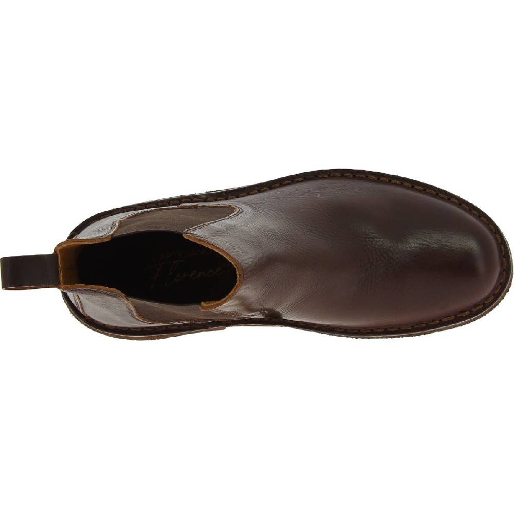 Lartigiano Del Cuoio Stivaletti chelsea donna in pelle testa di moro e suola in para artigianali Prezzo basso