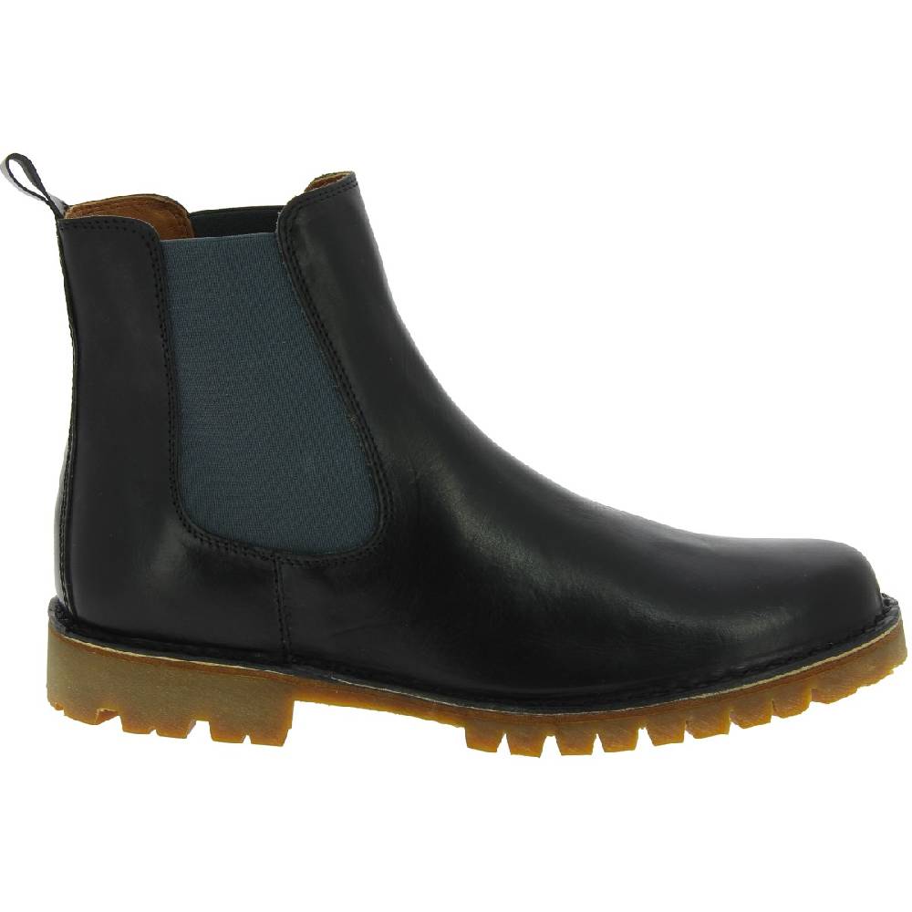 Lartigiano Del Cuoio Stivaletto beatles uomo in pelle nera e suola Vibram Shopping Online