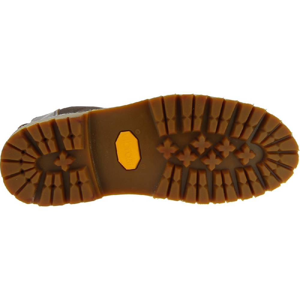 Lartigiano Del Cuoio Stivaletto beatles donna in pelle marrone scuro e suola Vibram Ritorno libero