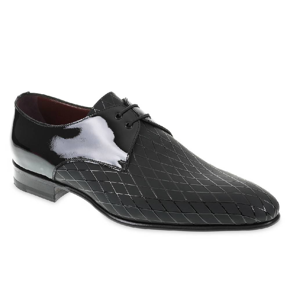 Lartigiano Del Cuoio Scarpe da cerimonia in Vernice Stampata Diamond - Fratelli Borgioli - Artigianalità Italiana Sconto
