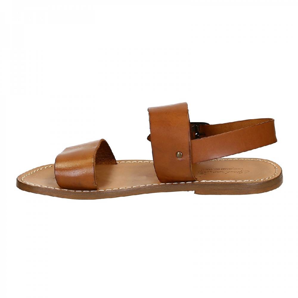 Lartigiano Del Cuoio Sandali uomo fatti a mano in pelle color cuoio antico Offerta
