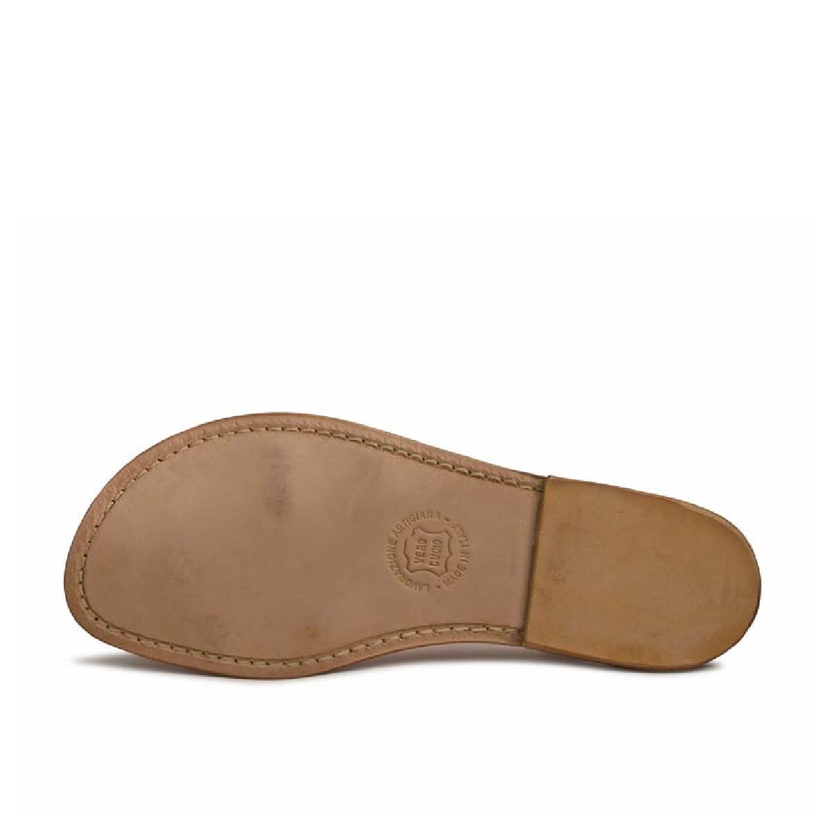 Lartigiano Del Cuoio Sandali gladiatore fatti a mano in pelle laminata bronzo Qualità