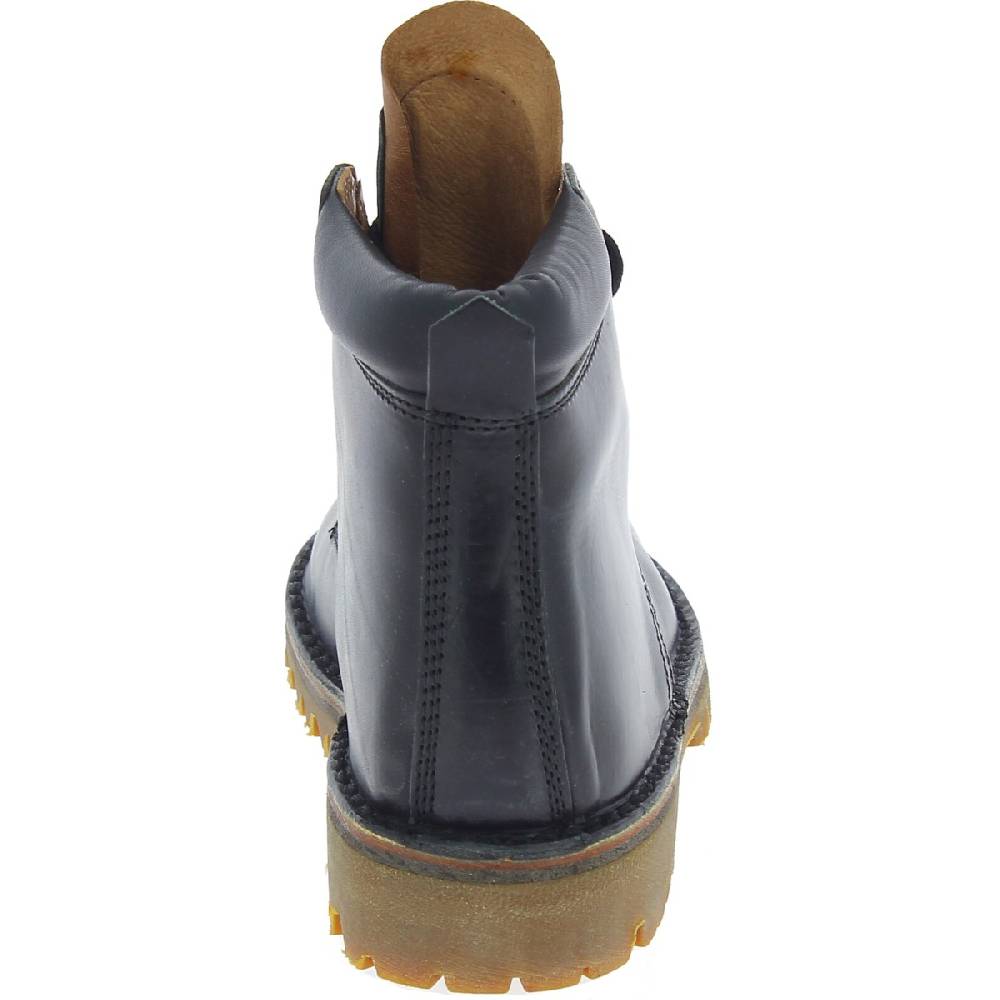 Lartigiano Del Cuoio Stivaletti donna artigianali in pelle nero con suola Vibram Pezzi Unici