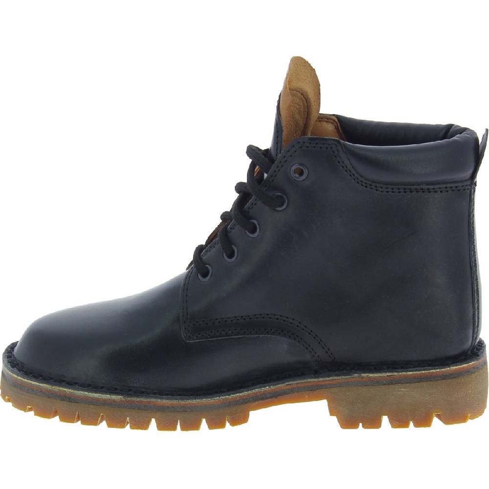 Lartigiano Del Cuoio Stivaletti donna artigianali in pelle nero con suola Vibram Pezzi Unici