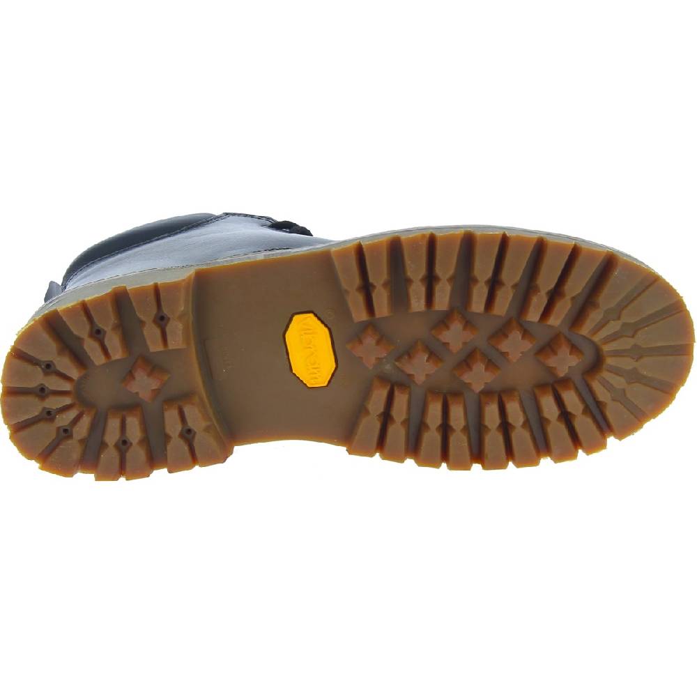 Lartigiano Del Cuoio Stivaletti uomo artigianali in pelle nera e suola Vibram Soddisfazione Garantita