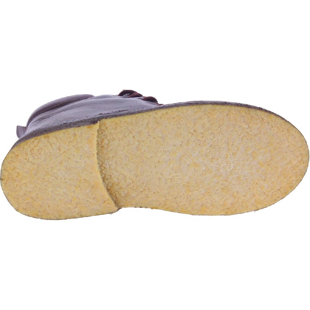 Lartigiano Del Cuoio Stivaletti donna artigianali in pelle marrone scuro conciata al vegetale Negozi Online