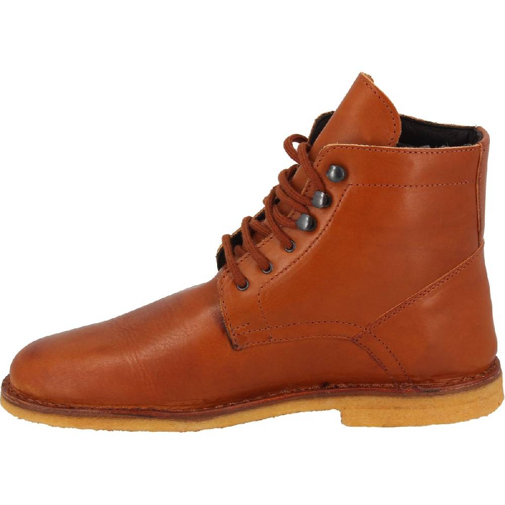 Lartigiano Del Cuoio Stivaletti da uomo in pelle color cuoio con fodera invernale Acquista Ora