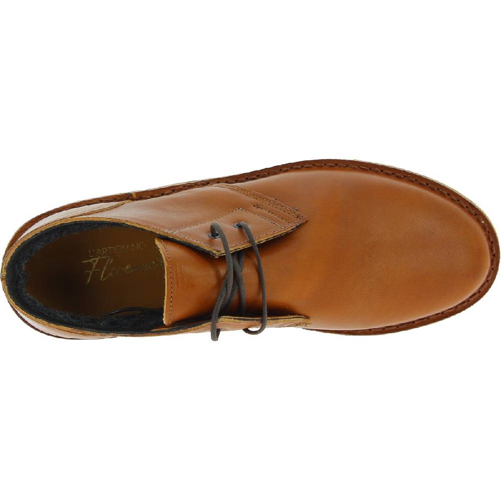 Lartigiano Del Cuoio Scarpe basse da uomo in pelle marrone con fodera invernale Offerte