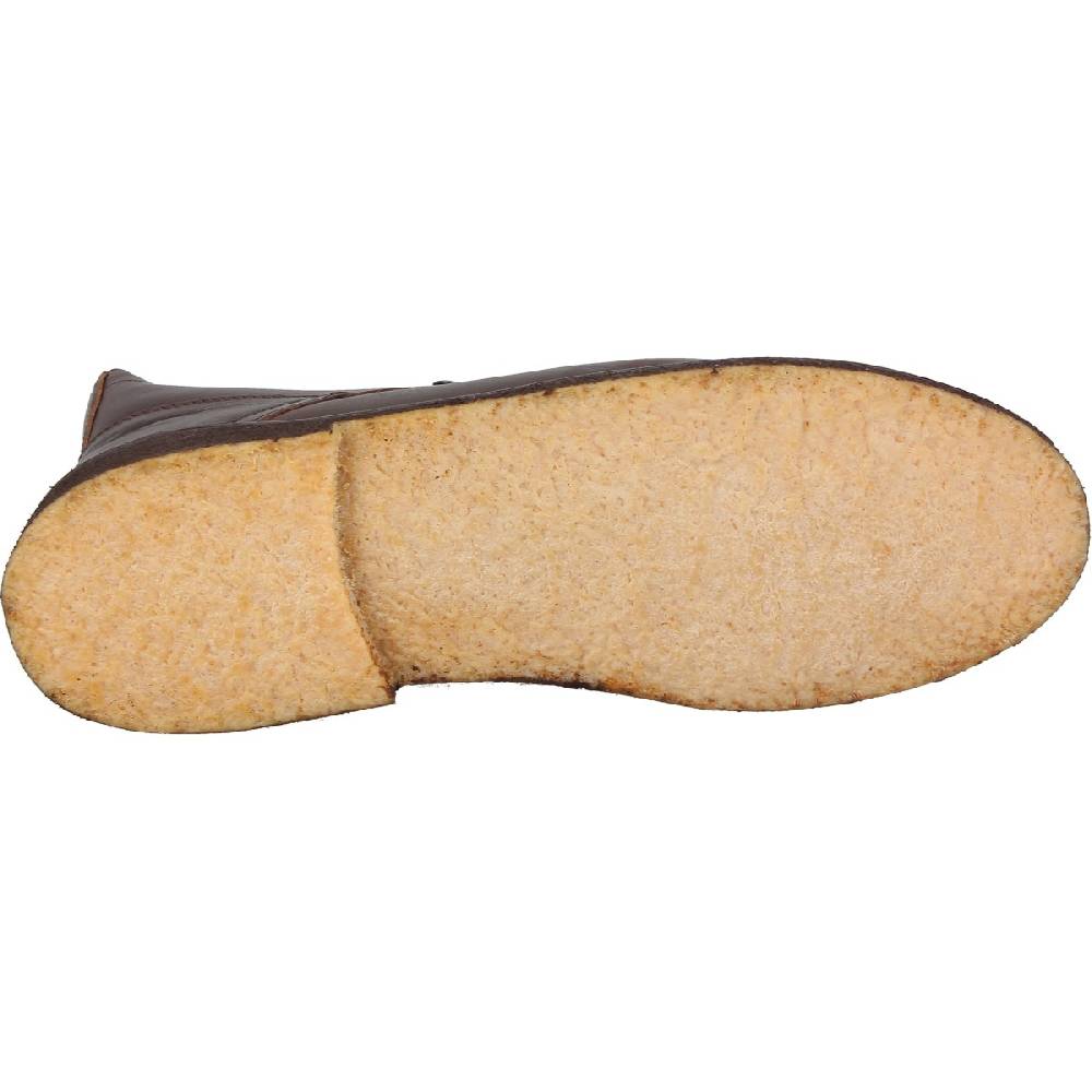 Lartigiano Del Cuoio Stivaletti da uomo in pelle testa di moro con fodera invernale Nuova