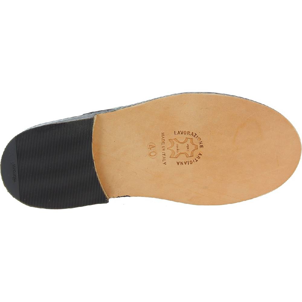 Lartigiano Del Cuoio Scarpe aperte da donna in pelle marrone scuro fatte a mano in Italia Promozione