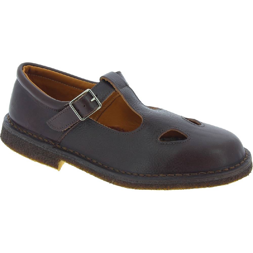 Lartigiano Del Cuoio Scarpe aperte da donna in pelle marrone scuro fatte a mano in Italia Promozione