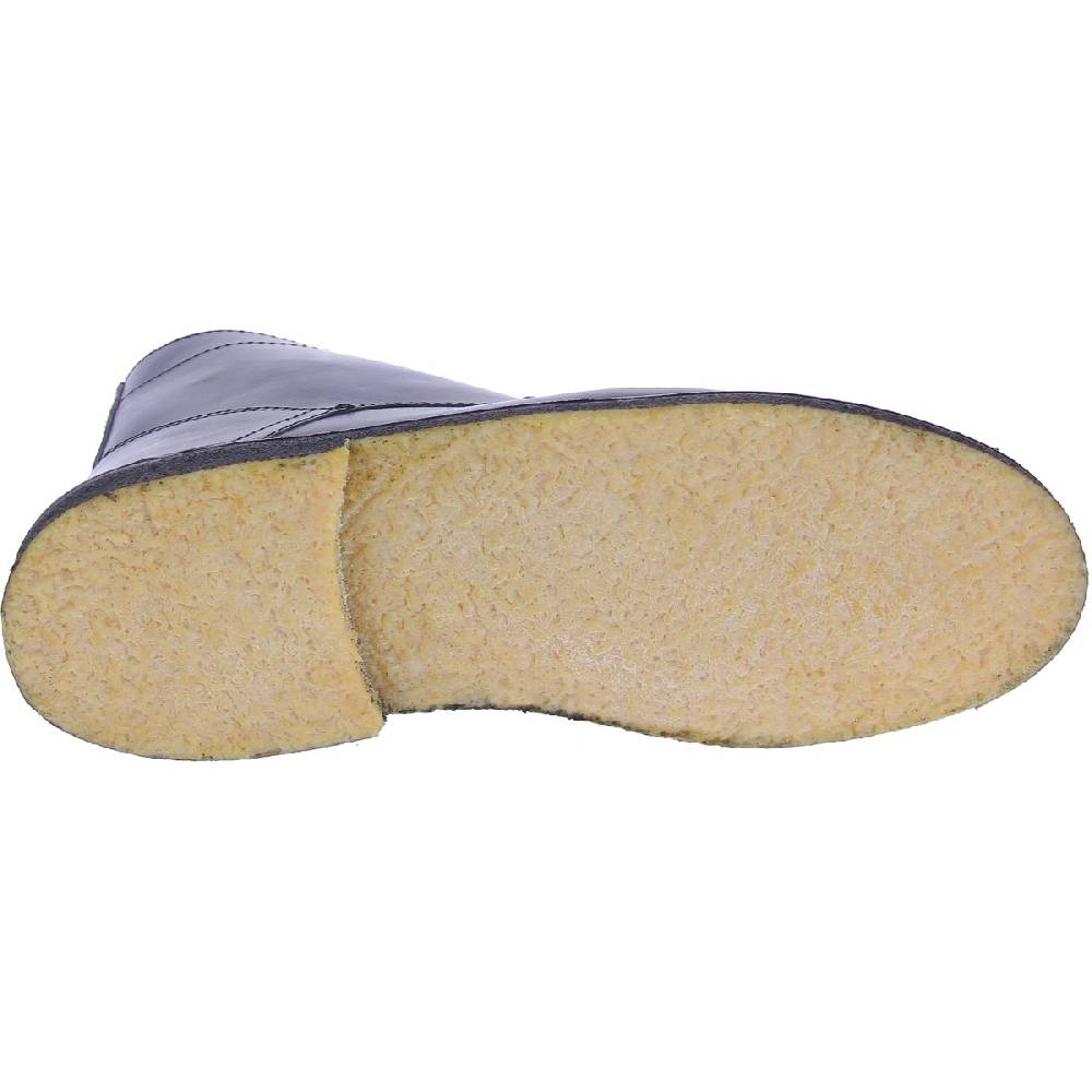 Lartigiano Del Cuoio Stivaletti da uomo in pelle nera con fodera invernale Shopping Online