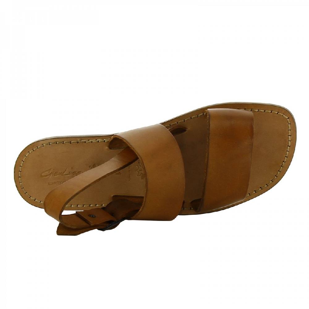 Lartigiano Del Cuoio Sandali francescani uomo in pelle color cuoio artigianali 2025