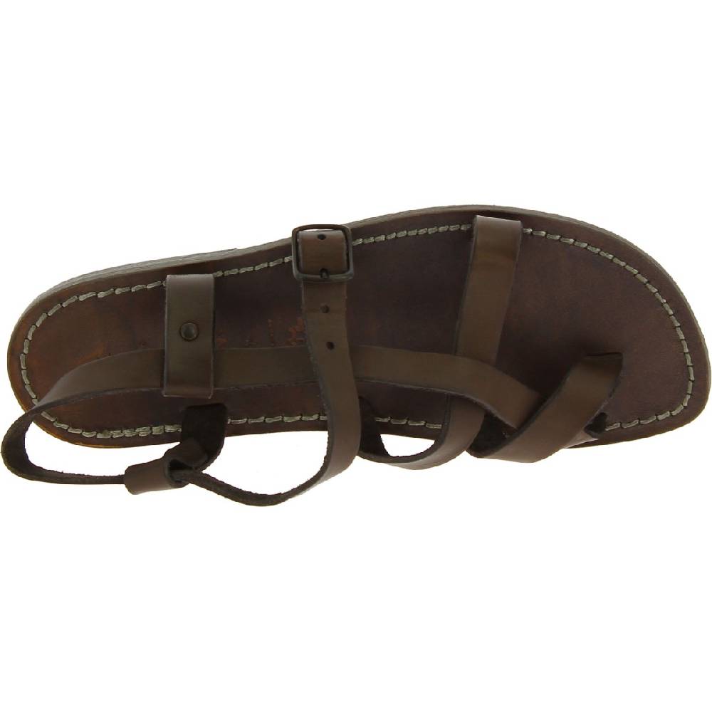 Lartigiano Del Cuoio Sandali uomo in cuoio artigianali in pelle color fango Shopping Online