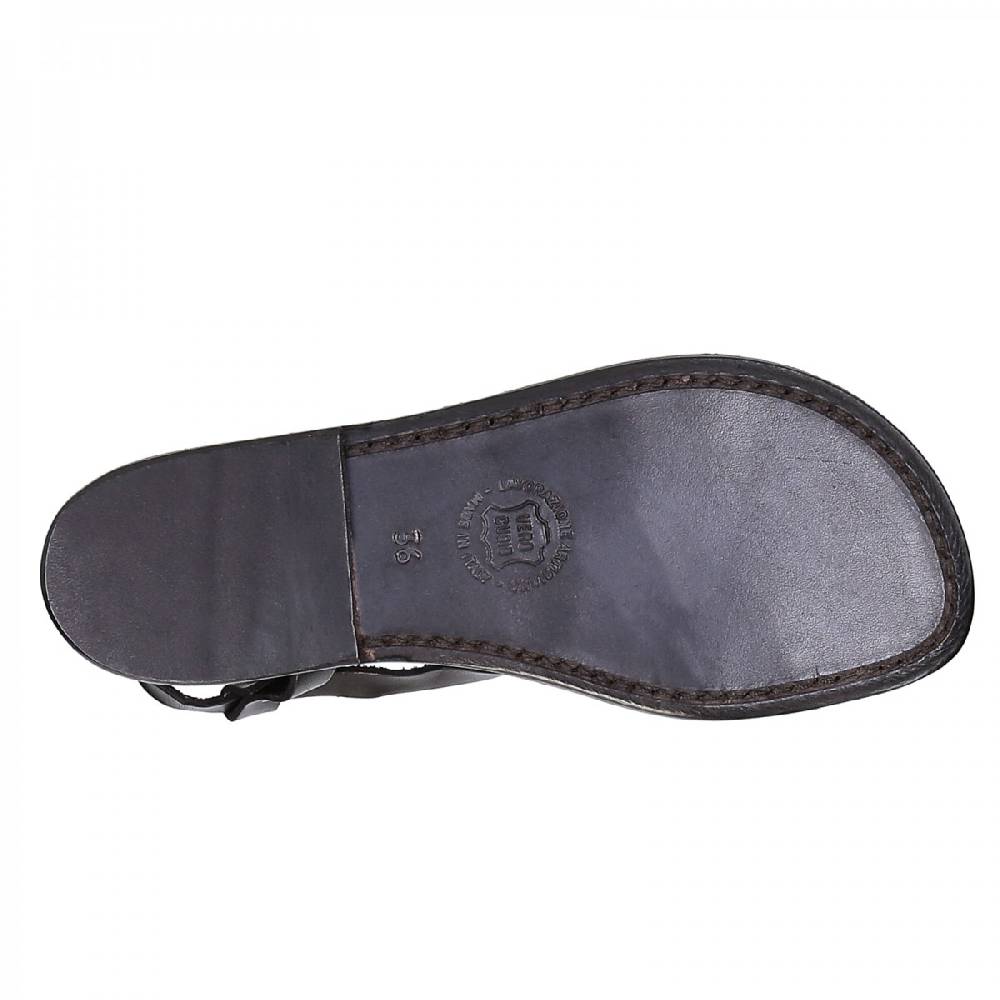Lartigiano Del Cuoio Sandali donna in cuoio nero artigianali Fino Al -60%