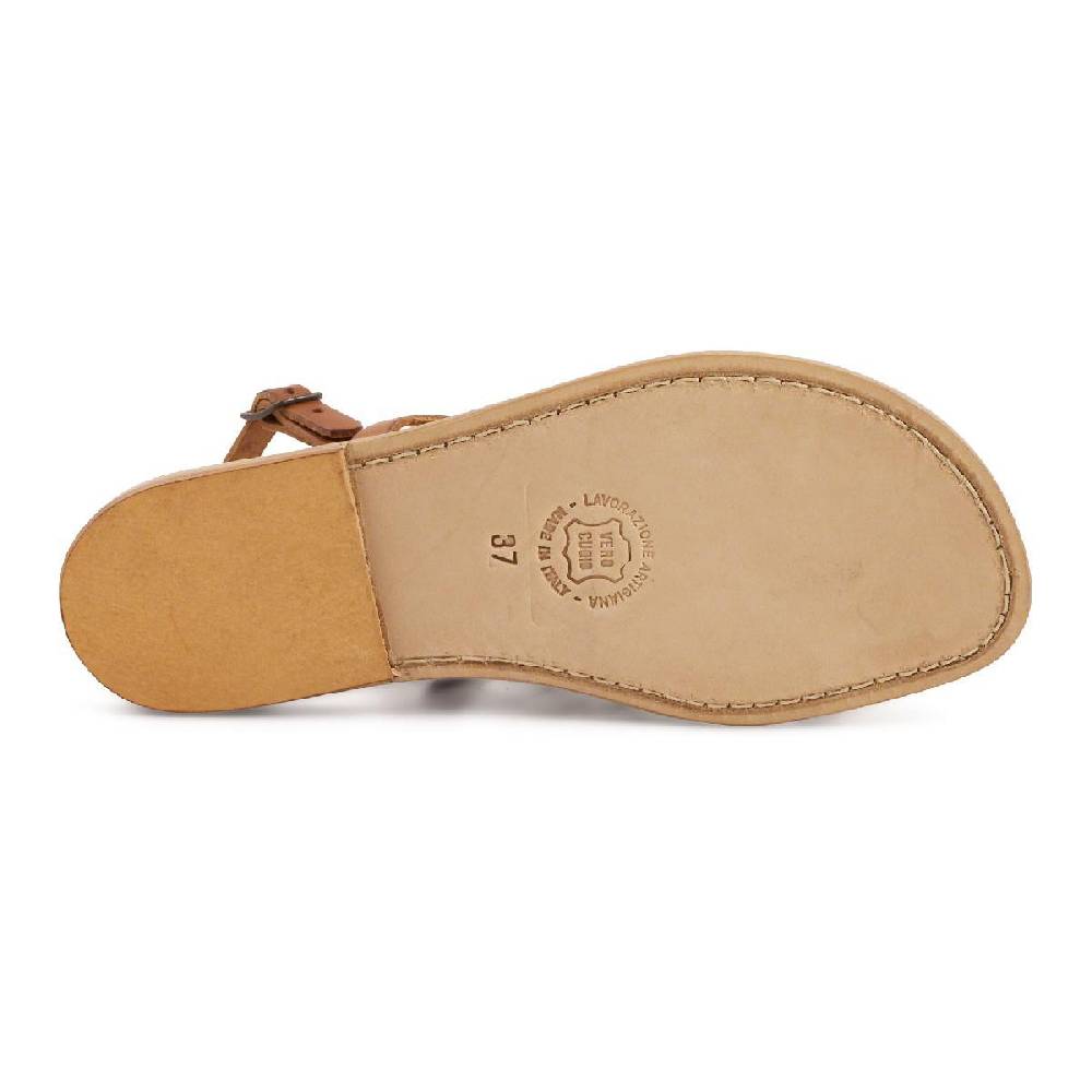Lartigiano Del Cuoio Sandali cuoio infradito artigianali in pelle da donna Sottocosto