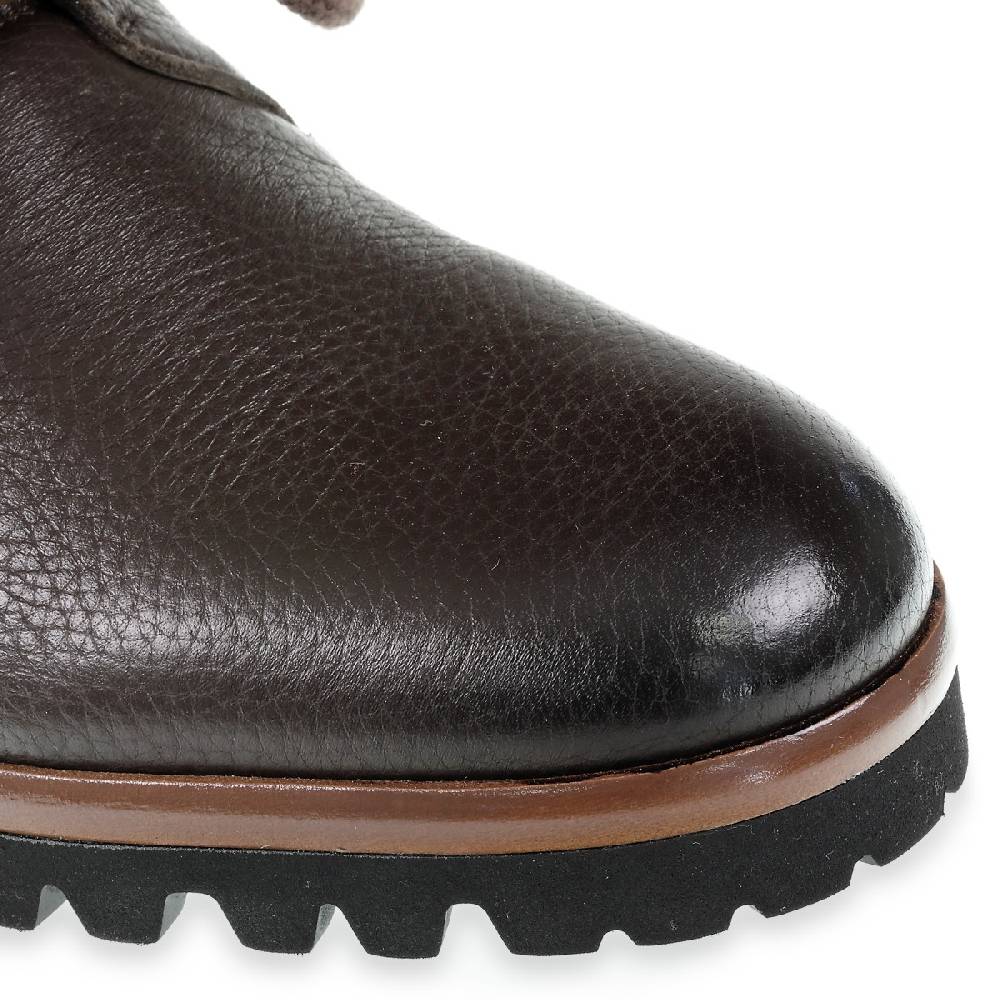 Lartigiano Del Cuoio Derby in cervo e cashmere marrone scuro - Fratelli Borgioli - Artigianalità Italiana Offerta