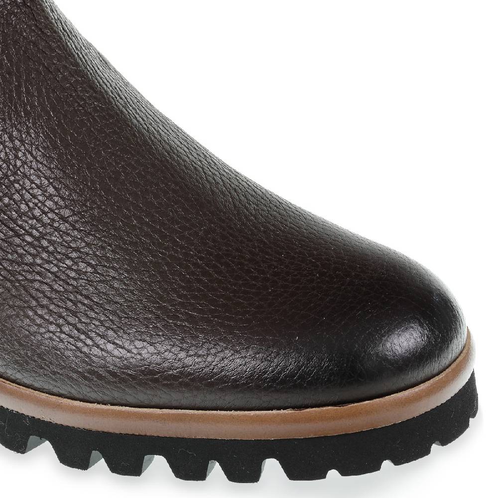 Lartigiano Del Cuoio Stivaletto chelsea in cervo marrone e cashmere - Fratelli Borgioli Presa