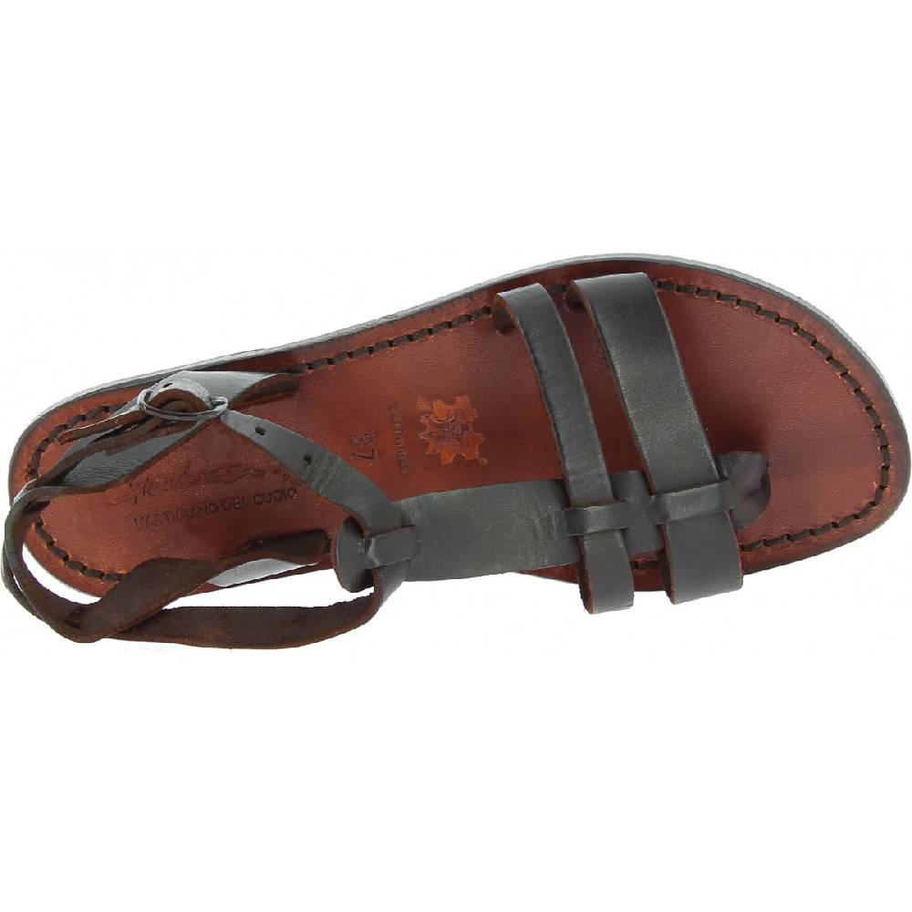 Lartigiano Del Cuoio Sandali gladiatore da donna in pelle Testa di moro Black Friday Prezzi