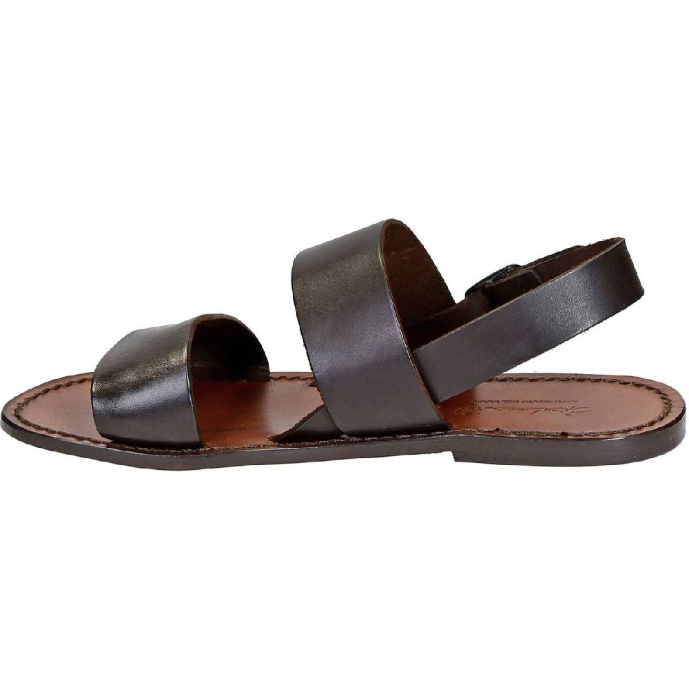 Lartigiano Del Cuoio Sandali francescani donna in pelle marrone artigianali Fino Al -60%