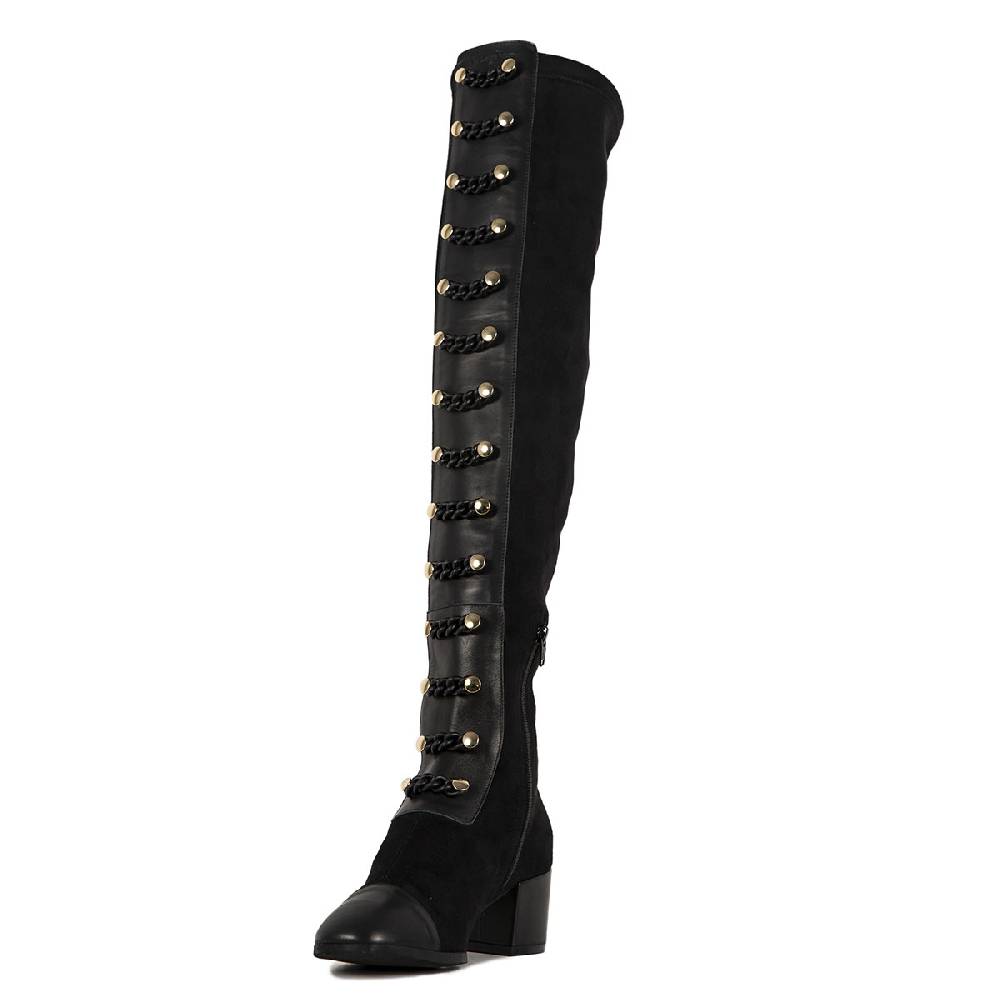 Le Dangerouge Ginevra Tall Black Chain Italy