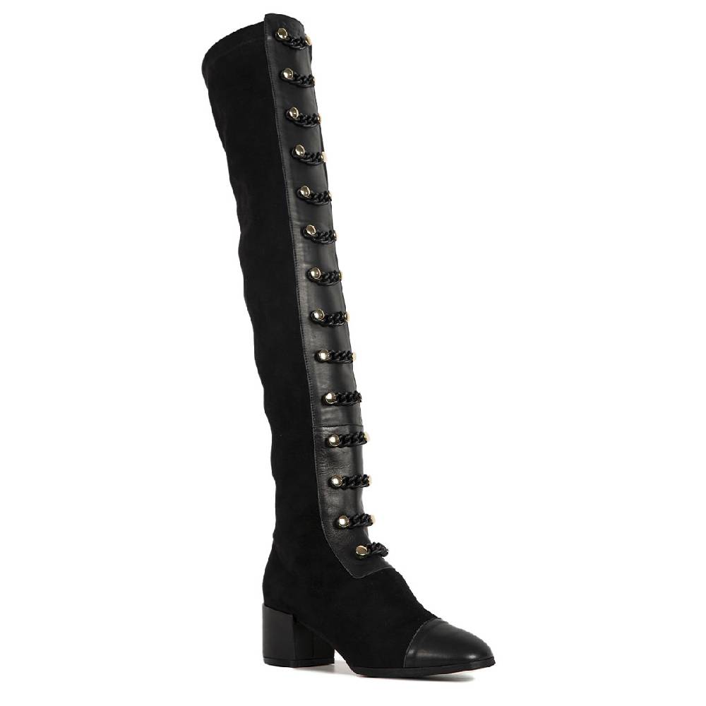 Le Dangerouge Ginevra Tall Black Chain Italy