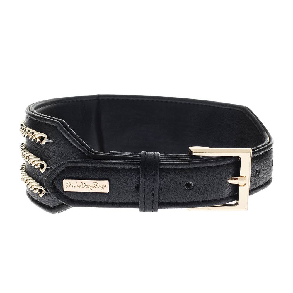 Le Dangerouge Big dog collar black 50% di sconto per tempo limitato