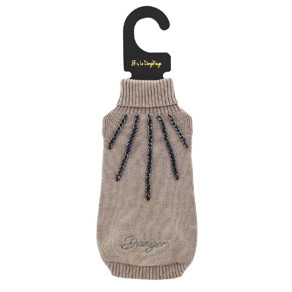 Le Dangerouge Danger sweater beige In Linea