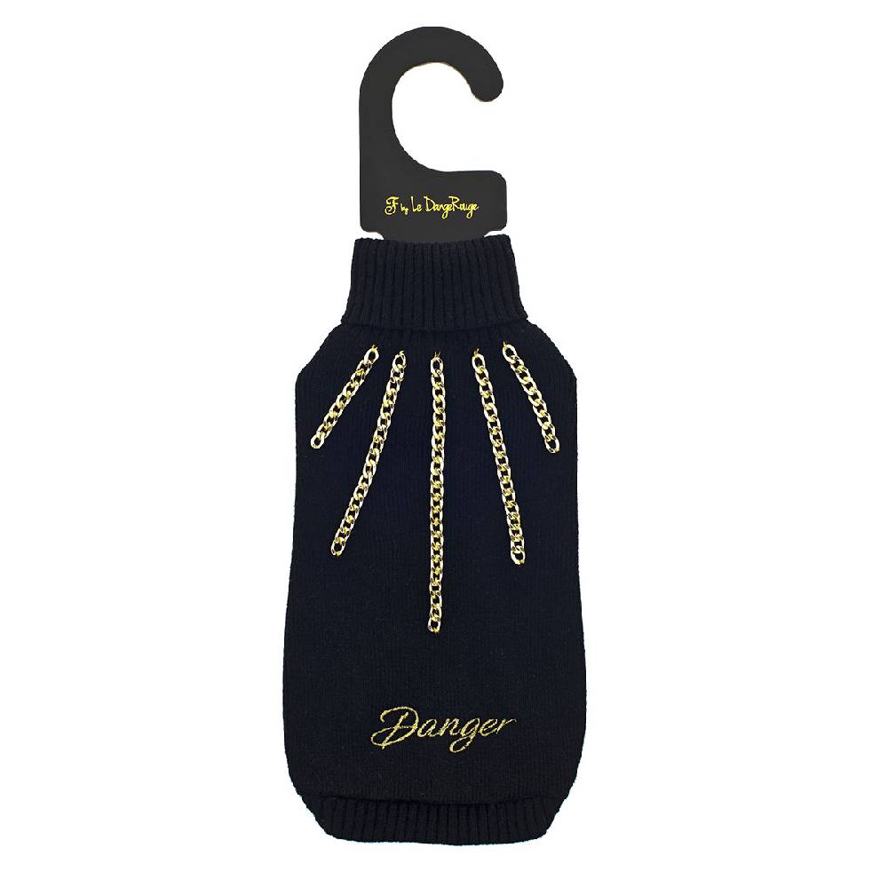 Le Dangerouge Danger sweater black Nuovo