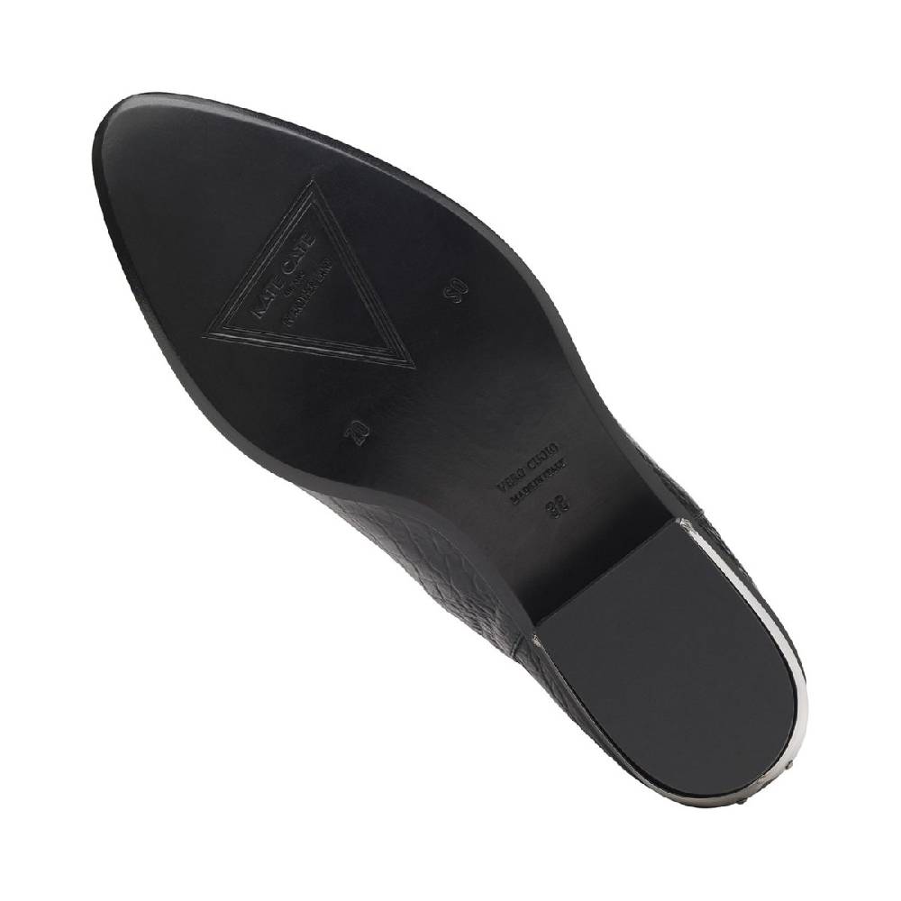 Kate Cate COWBOY KATE BOOTS BLACK CROC EFFECT LEATHER ACQUISTA ORA