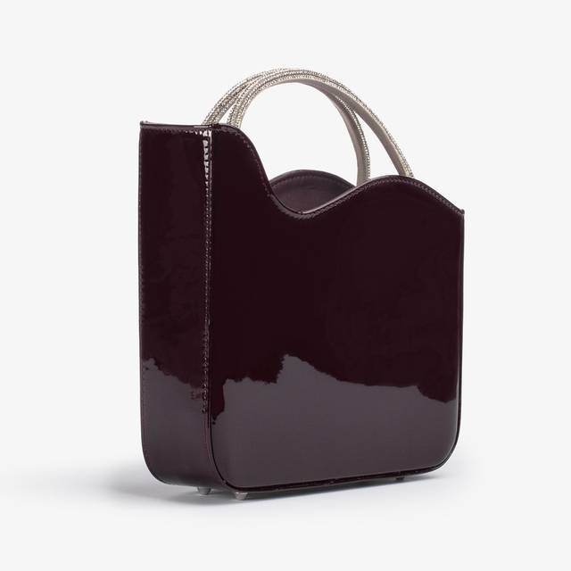 Le Silla Small bag vernice rossa cherry e Cristalli Sconti VIP