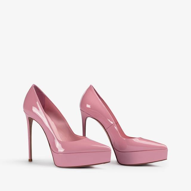 Le Silla Décolleté con plateau vernice rosa dea Fino al 50% di sconto