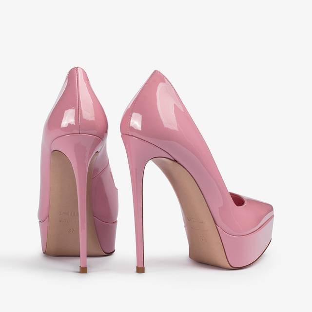 Le Silla Décolleté con plateau vernice rosa dea Fino al 50% di sconto