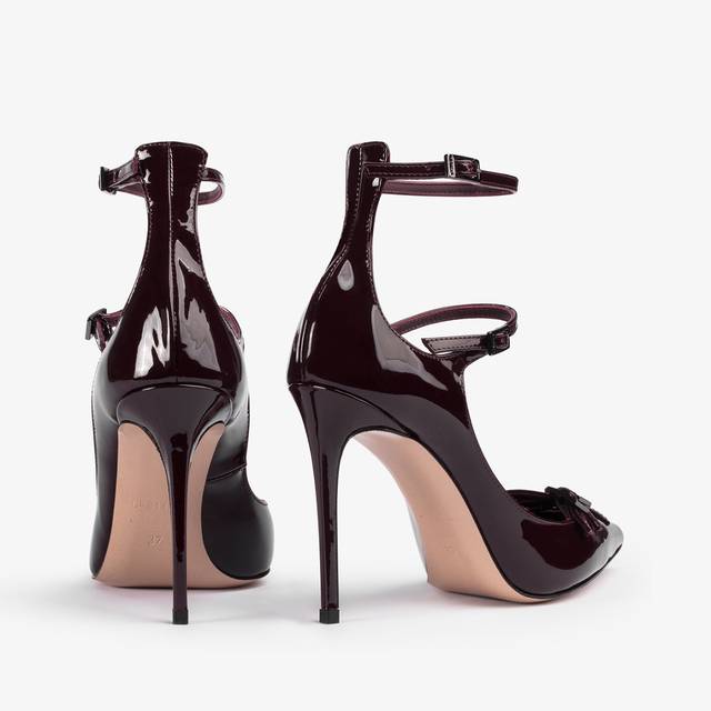 Le Silla Décolleté con listini vernice rossa cherry Hotsell