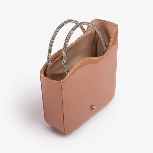 Le Silla Small bag vernice nude phard e Cristalli Negozio