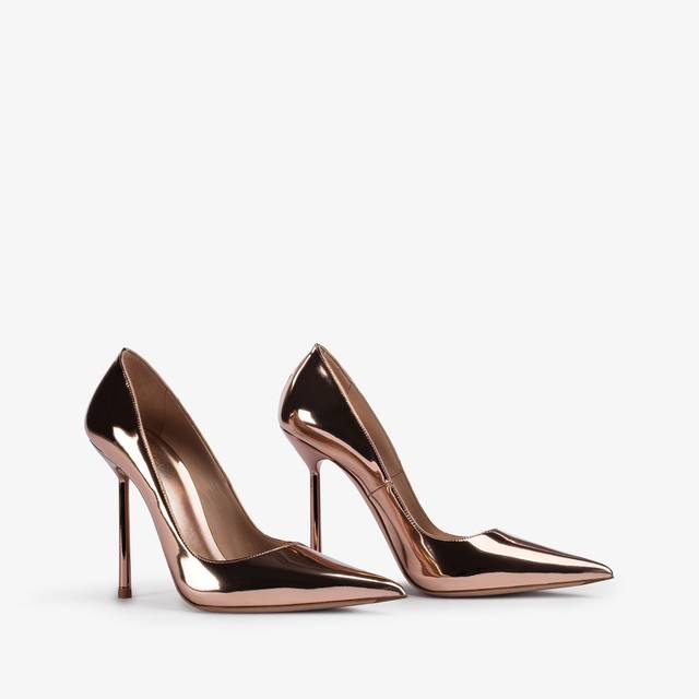 Le Silla Décolleté metallizzata oro rosa Novità