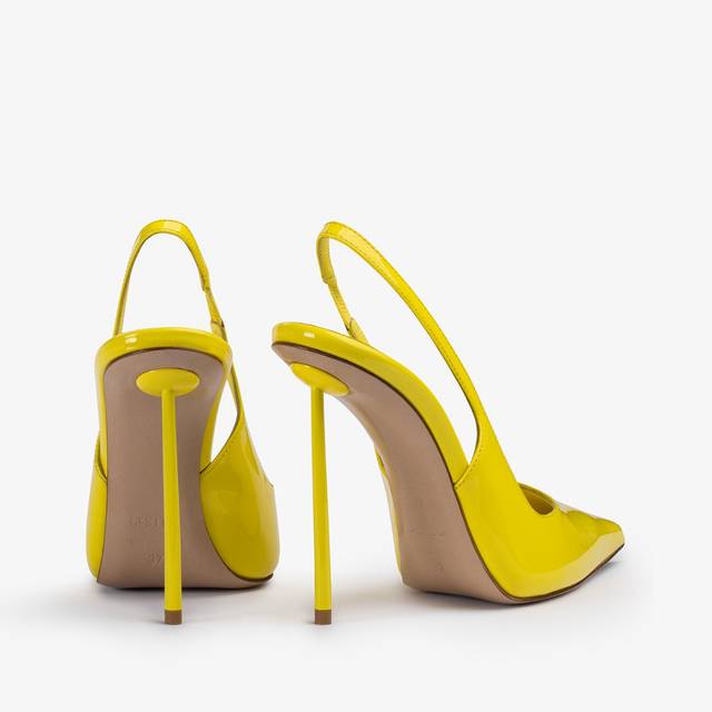 Le Silla Slingback vernice gialla stella Prezzo Ridotto