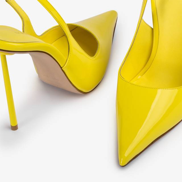 Le Silla Slingback vernice gialla stella Prezzo Ridotto