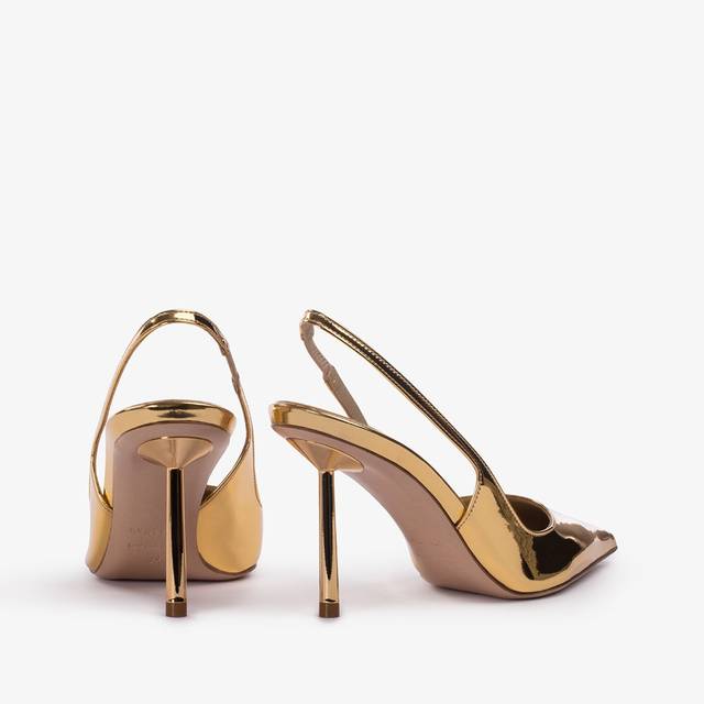 Le Silla Slingback metallizzata oro pepita Promozione Limitata