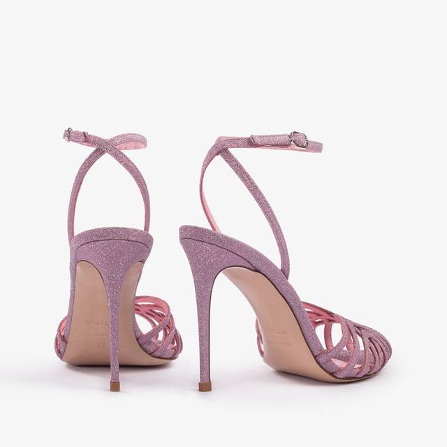 Le Silla Sandalo glitter rosa dea Nuovo